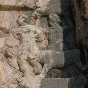 Bishapur Relief III: victories of Shapur I, Officials bringing animals