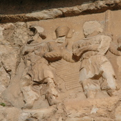 Bishapur Relief III: victories of Shapur I, Officials