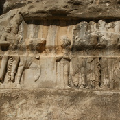 Bispahur Relief IV: Bahram II receiving Arabs