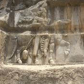 Bispahur Relief IV: Bahram II receiving Arabs, Bahram and Persian official
