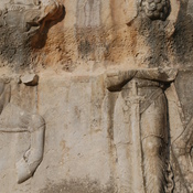 Bispahur Relief IV: Bahram II receiving Arabs, Persian official