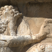 Bishapur Relief V: investiture of Bahram I, Ahuramazda