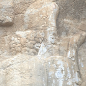 Naqš-e Rajab, Equestrian relief of Shapur I, Official