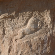 Naqš-e Rustam, Parthian relief of a lion