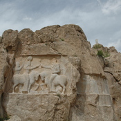 Naqš-e Rustam, Investiture relief of Ardašir I and Audience relief of Bahram II