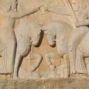 Naqš-e Rustam, Investiture Relief of Ardašir I, Horses