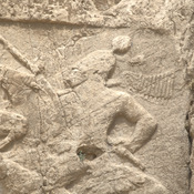 Naqš-e Rustam, Second (equestrian) relief of Bahram II, Defeated enemy