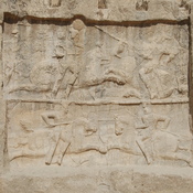 Naqš-e Rustam, Third (double equestrian) relief of Bahram II