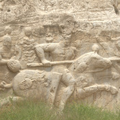 Naqš-e Rustam, Victory relief of Hormizd II, Hormizd and his standard bearer