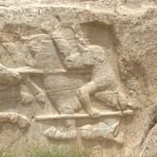 Naqš-e Rustam, Victory relief of Hormizd II, Defeated enemy