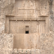 Naqš-e Rustam, Achaemenid tomb III (Darius I the Great) with double equestian relief of Bahram II