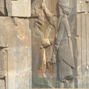 Persepolis, Hall of a Hundred Columns, Gate with royal warrior