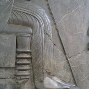 Persepolis, Apadana, Northstairs, Central relief, Darius' feet