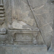 Persepolis, Apadana, Northstairs, Central relief, Darius' feet