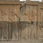 Persepolis, Apadana, Northstairs, Central relief, Soldiers