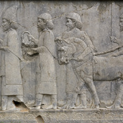 Persepolis, Apadana, Northstairs, Relief, Lydians