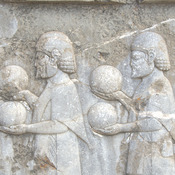 Persepolis, Apadana, Northstairs, Relief, Greeks