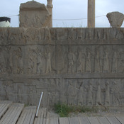Persepolis, Apadana, Northstairs, Panorama of the relief (3), Armenians, Lydians, Babylonians