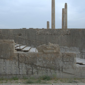 Persepolis, Apadana, Northstairs, Panorama of the relief (15), Libyans