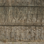Persepolis, Apadana, Northstairs, Relief, Greeks and Scythians
