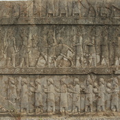Persepolis, Apadana, Northstairs, Relief, Greeks and Scythians