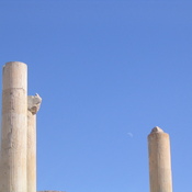 Persepolis, Apadana, Columns and moon