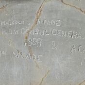 Persepolis, Gate of All Nations, Signature of colonel Meade