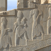 Persepolis, Palace of Darius (Taçara), Southern portico, Relief of servants