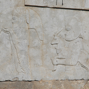 Persepolis, Palace of Darius (Taçara), Southern portico, Relief of servants