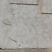 Persepolis, Palace of Darius (Taçara), Southern portico, Relief of servants