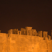 Persepolis, Palace of Darius (Taçara) at night