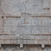 Persepolis, Tomb of Artaxerxes II Mnemon, Relief, Lower part