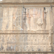 Persepolis, Tomb of Artaxerxes III Ochus, Relief of the king and Ahuramazda