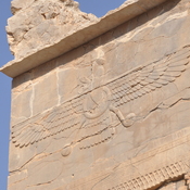 Persepolis, Council Hall (Tripylon), East gate, Relief, Faravahar
