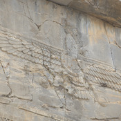 Persepolis, Council Hall (Tripylon), East gate, Relief, Faravahar