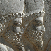 Persepolis, Council Hall (Tripylon), Northern stairs, Inside relief, Courtiers