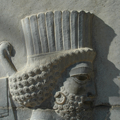 Persepolis, Council Hall (Tripylon), Northeastern corner, Relief, Soldier