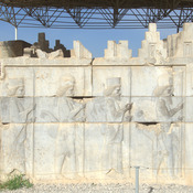 Persepolis, Council Hall (Tripylon), Northeastern corner, Relief, Soldiers
