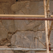 Persepolis, Unfinished tomb, Relief of the king