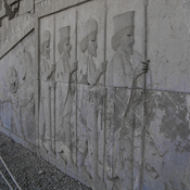 Persepolis, Apadana, East Stairs, Central frieze, Soldiers