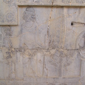 Persepolis, Apadana, East Stairs, Relief of the leader of the Nubian embassy