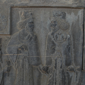 Persepolis, Apadana, East Stairs, Relief of two courtiers