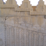 Persepolis, Apadana, East Stairs, Relief of trees