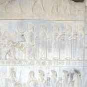Persepolis, Apadana, East Stairs, Relief of the Babylonians with a bull