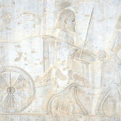 Persepolis, Apadana, East Stairs, Relief of the Lydians with a chariot