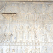 Persepolis, Apadana, East Stairs, Relief of the Arians with a camel