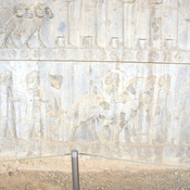 Persepolis, Apadana, East Stairs, Relief of the Cappadocians with a horse