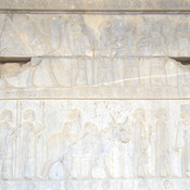 Persepolis, Apadana, East Stairs, Relief of the Bactrians with a camel