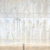 Persepolis, Apadana, East Stairs, Relief of the Arachosians with a camel