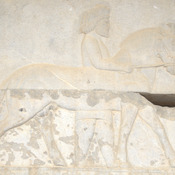 Persepolis, Apadana, East Stairs, Relief of a Sagartian with a horse